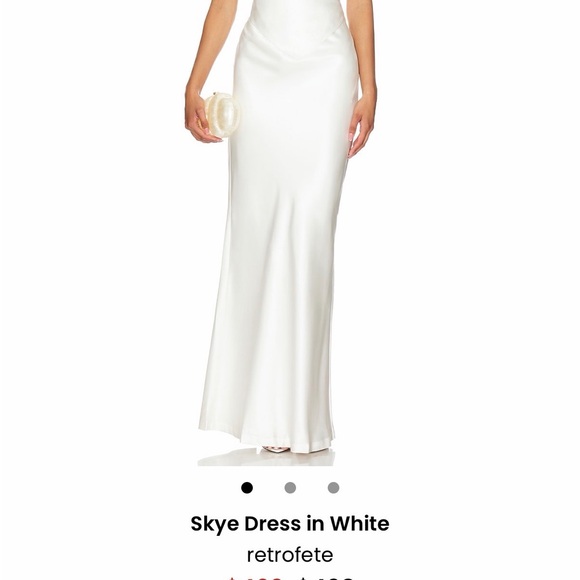 NWT Retrofete Skye Maxi Dress in White - Picture 1 of 4